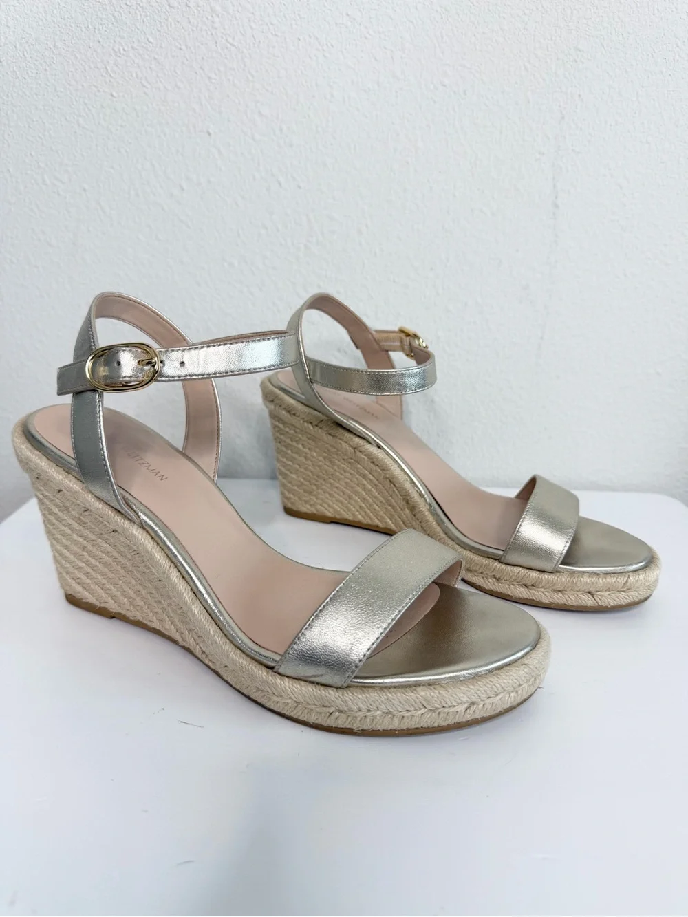 Stuart Weitzman Teddi Espadrille wedge Sandals Size 9 - Picture 2 of 7